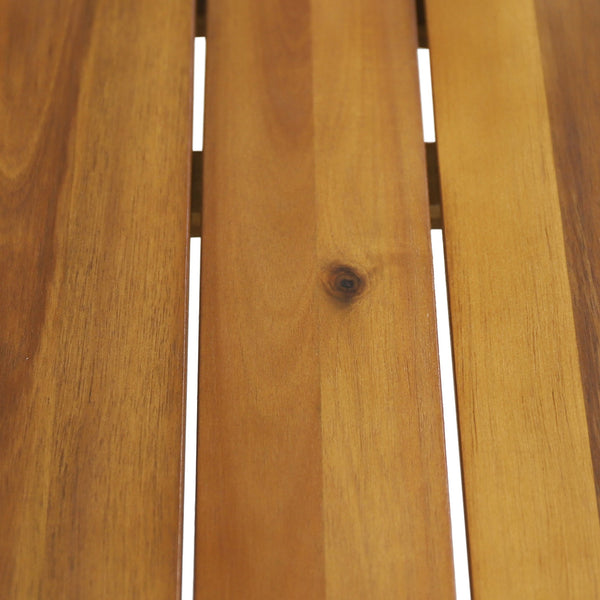 English Elm Christopher Knight Home® - ISAAC Teak Coffee Table with Powder-Coated Metal Frame, Acacia Wood Top, Modern Industrial 31.5" square 69567.00