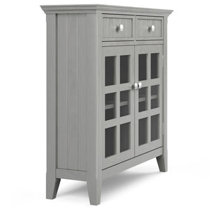 English Elm Acadian Fog Grey Entryway Storage Cabinet - Handcrafted Wood With Stylish Design & Versatile Storage B136P158293