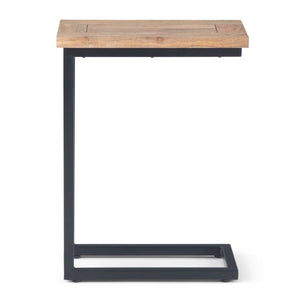 English Elm Skyler C Side Table - Handcrafted Solid Mango Wood With Charcoal Base For Modern Living Spaces B136P159619-GIGA