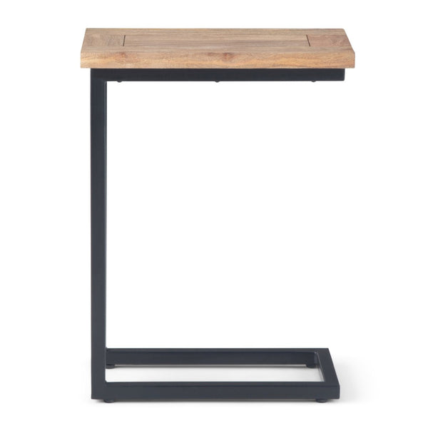 English Elm Skyler C Side Table - Handcrafted Solid Mango Wood With Charcoal Base For Modern Living Spaces B136P159619-GIGA