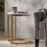 Christopher Knight Home® - Noble House - Ingersol Modern Glam C-Shaped End Table