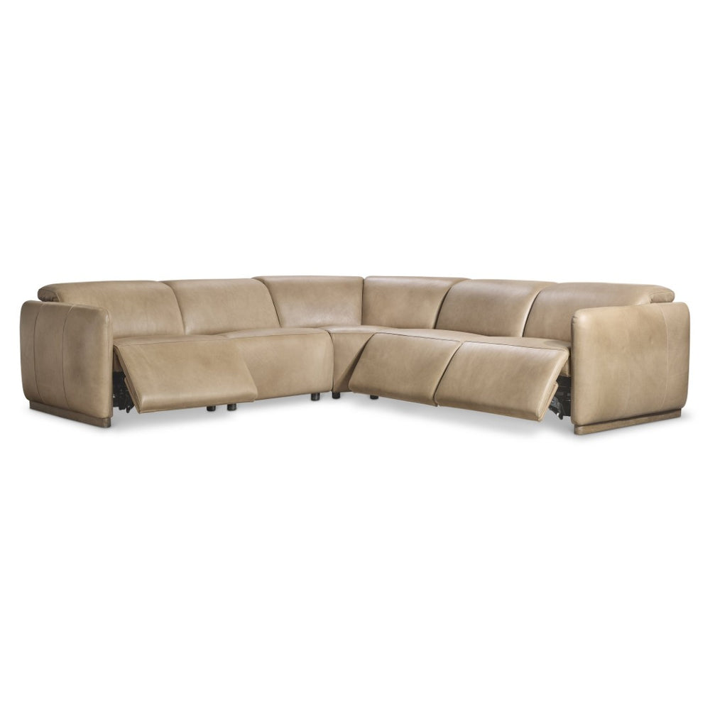 Bernhardt Bernhardt Alta Full Grain Leather Power Reclining Sectional for Modern Living Rooms K2347