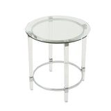 Christopher Knight Home® - Noble House - Orianna Acrylic and Tempered Glass Circular Table