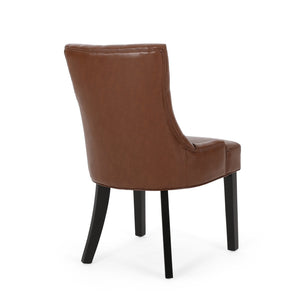 English Elm Cheney Tufted Upholstered Dining Chair Set with Solid Wood Legs for Modern Rooms 54181.00PUCOGN