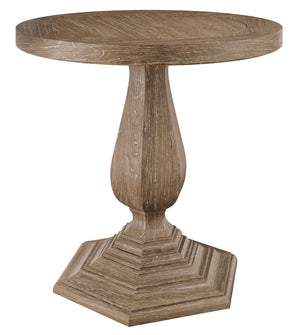 Chateaux Round Pedestal End Table 26205 Hekman Furniture