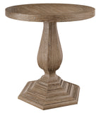 Chateaux Round Pedestal End Table