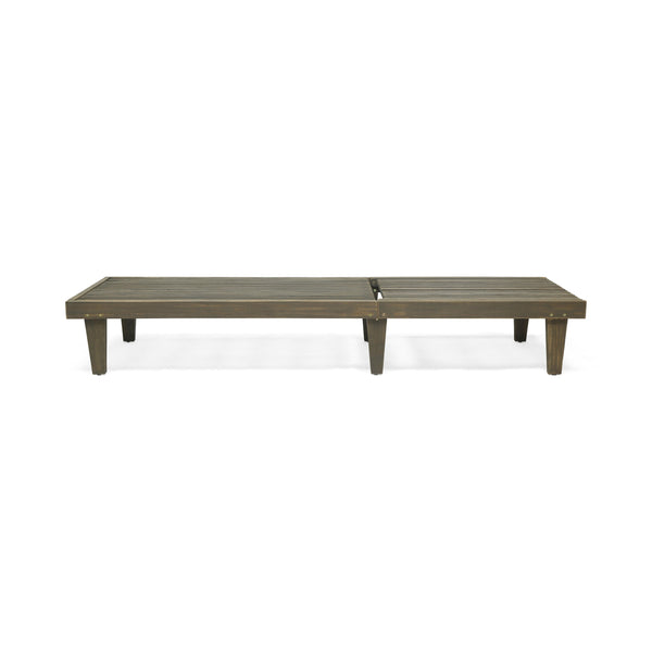 English Elm Nadine Outdoor Chaise Lounge Cushion Water Resistant Full Body Patio Coverage Grey+Cream 63493.00WTCGRY2-CUSH-CRM