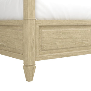 A.R.T. Furniture Eave II Panel Bed - Serene Queen Bed with Arched Headboard, Light Wood Finish & Modern Elegance 436135-1825