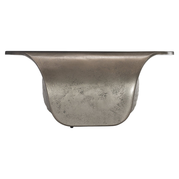 Bernhardt Bernhardt Teardrop Cocktail Table With Graphite Cast Aluminum Top & Sand Grey Concrete Base, Modern Artful Statement 309013