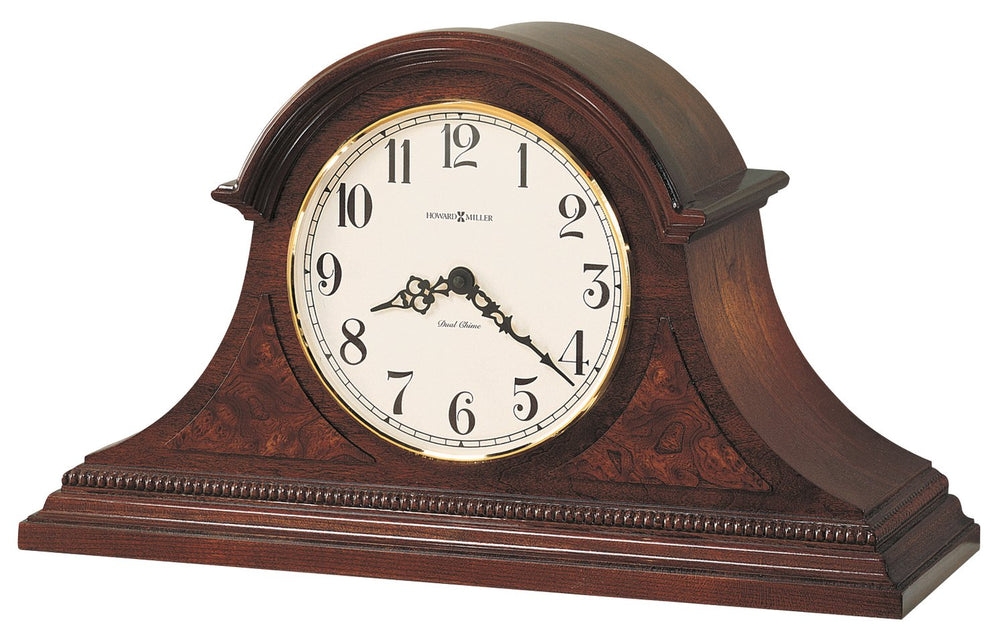 Hekman Furniture 630122 Elegant Fleetwood Mantel Clock - Windsor Cherry Finish, Dual-chime, Made In The Usa! Windsor Cherry Fleetwood Mantel Clock 630122