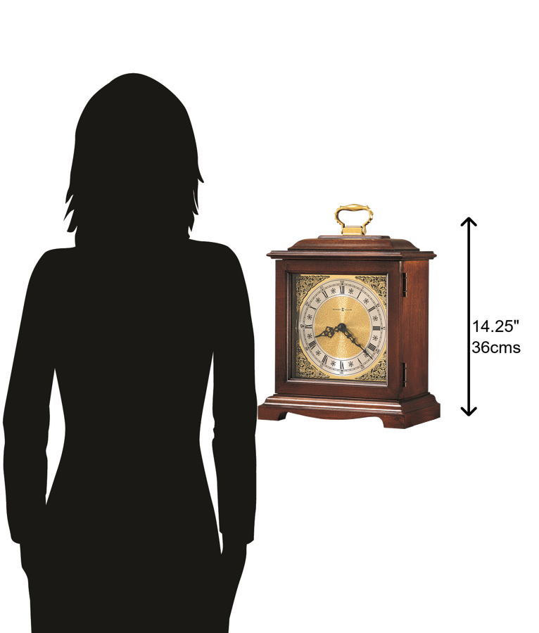 Hekman Furniture 612588 Graham Bracket Iii Mantel Clock - Elegant Windsor Cherry Finish, Dual-chime, Usa Craftsmanship Windsor Cherry Graham Bracket Iii Mantel Clock 612588