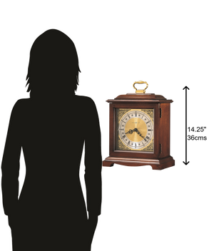 Hekman Furniture 612588 Graham Bracket Iii Mantel Clock - Elegant Windsor Cherry Finish, Dual-chime, Usa Craftsmanship Windsor Cherry Graham Bracket Iii Mantel Clock 612588