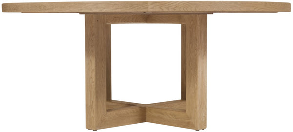 Hooker Furniture Driftwood Handcrafted 72-Inches Round Dining Table With Buckboard Finish, Rustic Pedestal For Gatherings Light Wood 6820-75203-80