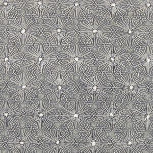 Pasargad Home Naples Luxury Embroidered Pillow – Enhance Your Space With Glamorous Style Grey Cotton & Bamboo Silk Pcc-1282