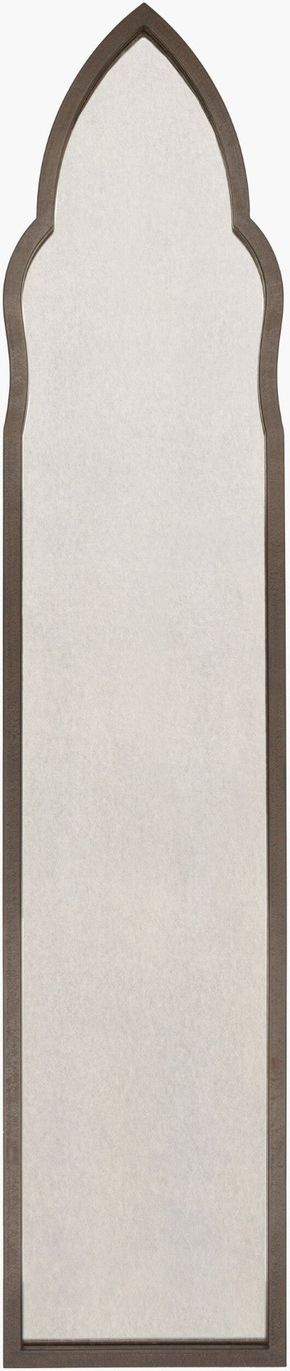 Livabliss Cathedral Hand-painted Ironwork Full Length Mirror Slim Vertical Accent for Entryway DRA002-1258