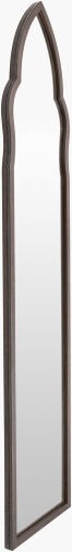 Surya Cathedral Full Length Mirror – Timeless 58"H X 12"W Iron Design With Hand-painted Elegance & Easy Care Frame, Metallic ,Bronze Iron Dra002-1258