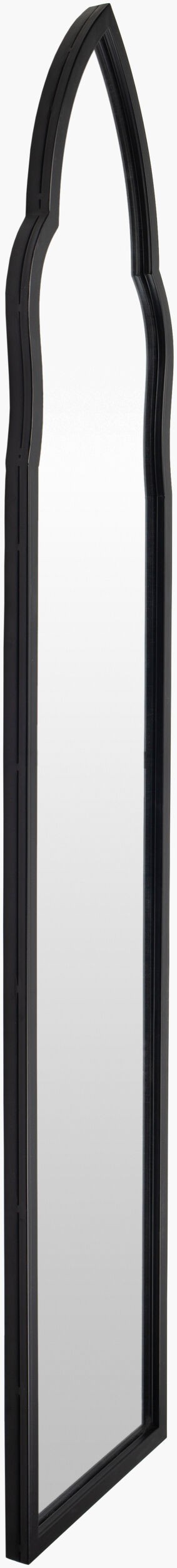 Surya Cathedral Timeless 58"H X 12"W Vertical Mirror - Classic Elegance For Your Home Décor Needs! Frame, Black Manufactured Wood Dra003-1258