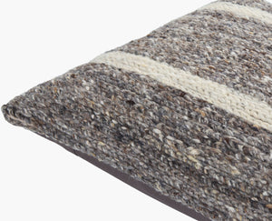 Surya Derby Chic Modern Accent Pillow - 18" Cotton & Wool Design For Stylish Home Decor & Comfort Brown Wool,Polyester,Cotton Drb004-1818p