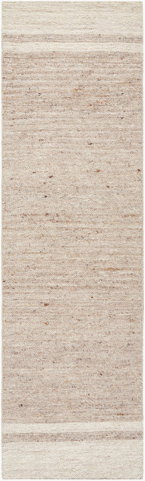 Livabliss Derby Hand Tufted Wool Area Rug Plush Medium Pile for Living Room or Dining Space Ivory, Sandston 3' x 10' DRB2300-310