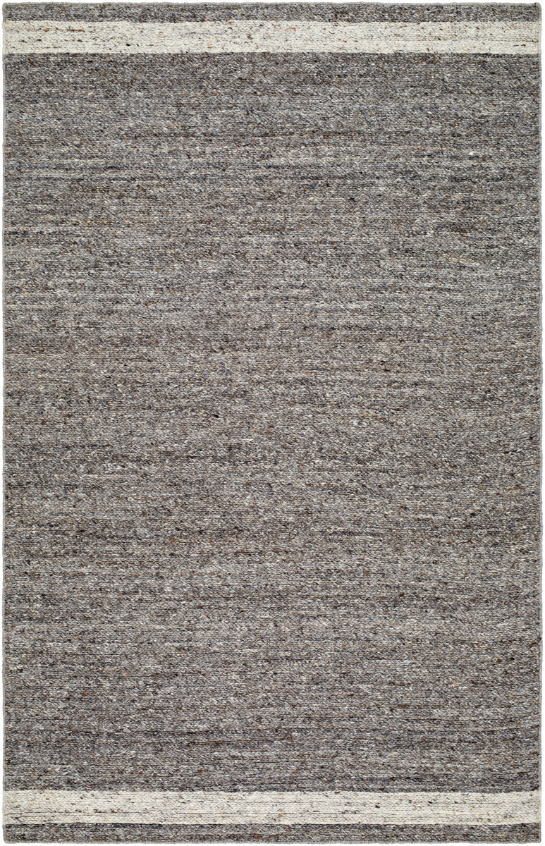 Derby DRB-2302 9' x 12' Handmade Rug DRB2302-912  Grey, Dark Grey Surya