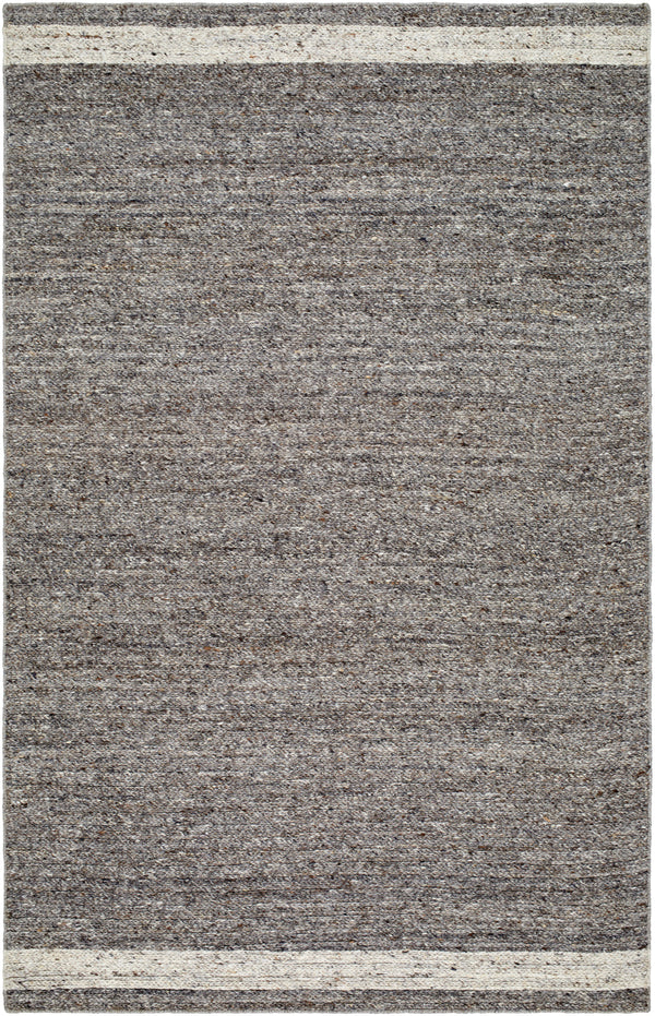 Derby DRB-2302 9' x 12' Handmade Rug DRB2302-912  Grey, Dark Grey Surya