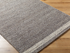 Derby DRB-2302 9' x 12' Handmade Rug DRB2302-912  Grey, Dark Grey Surya