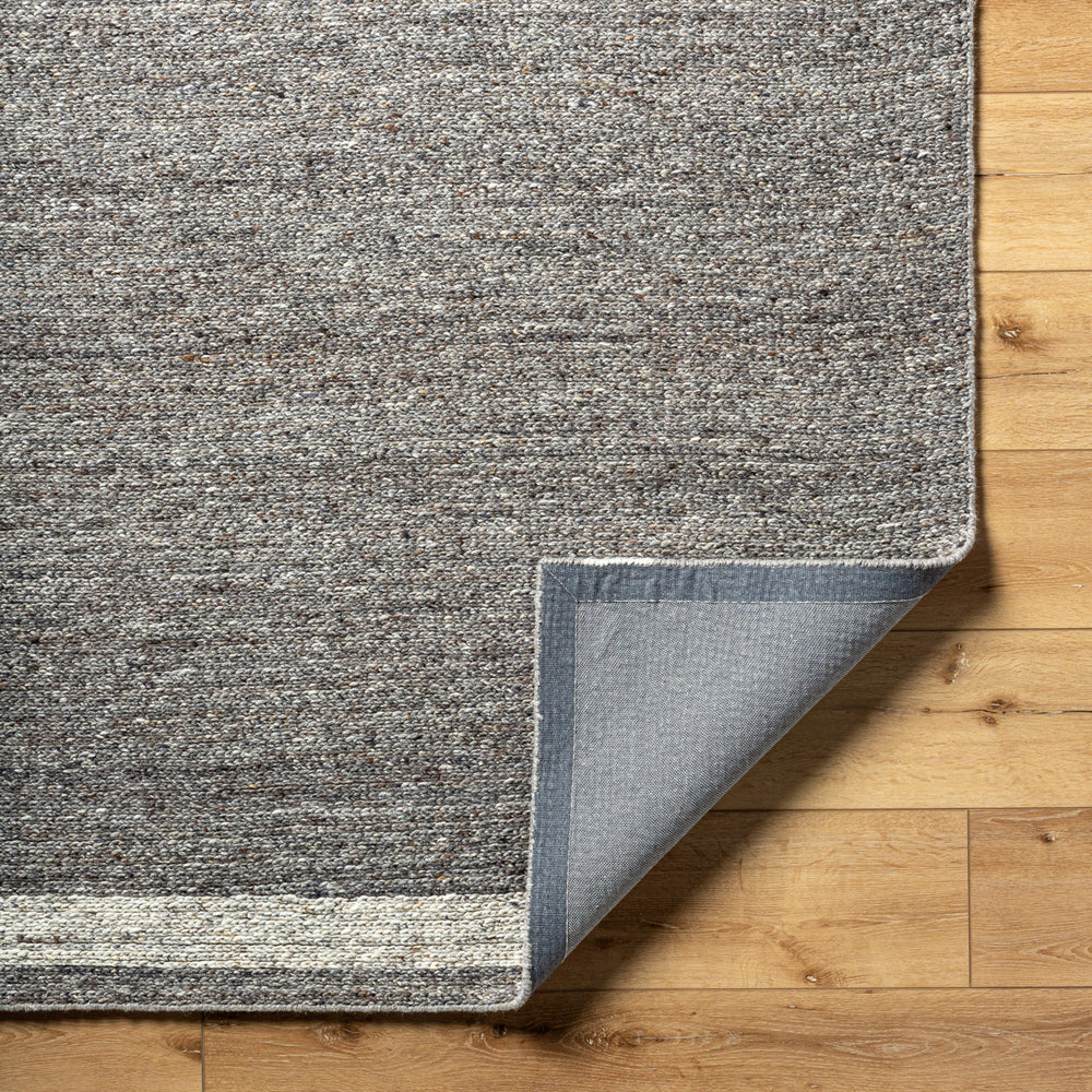 Derby DRB-2302 9' x 12' Handmade Rug DRB2302-912  Grey, Dark Grey Surya