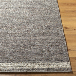 Derby DRB-2302 9' x 12' Handmade Rug DRB2302-912  Grey, Dark Grey Surya