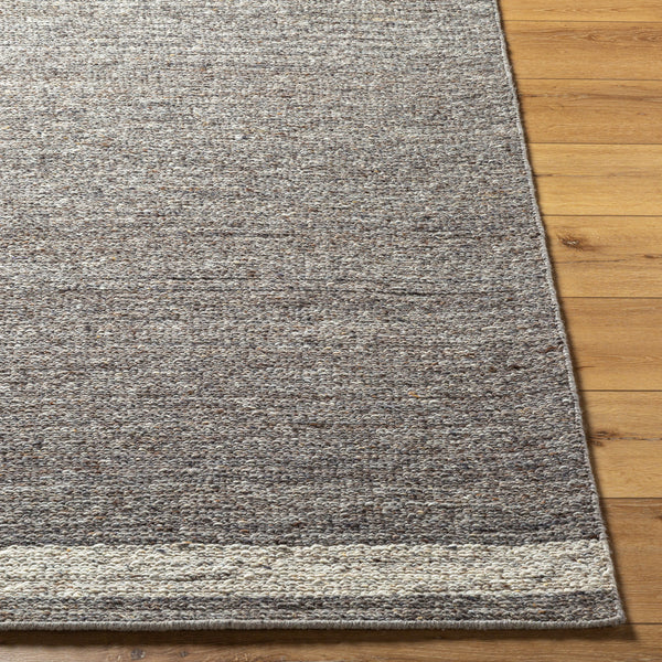 Derby DRB-2302 9' x 12' Handmade Rug DRB2302-912  Grey, Dark Grey Surya