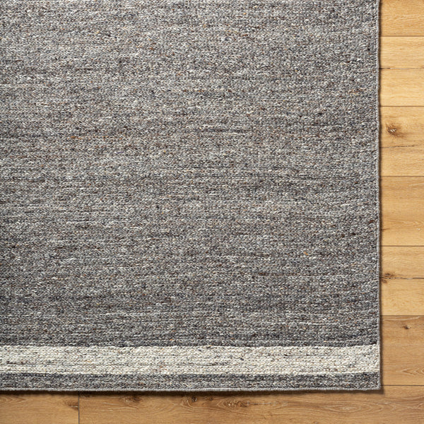 Derby DRB-2302 9' x 12' Handmade Rug DRB2302-912  Grey, Dark Grey Surya