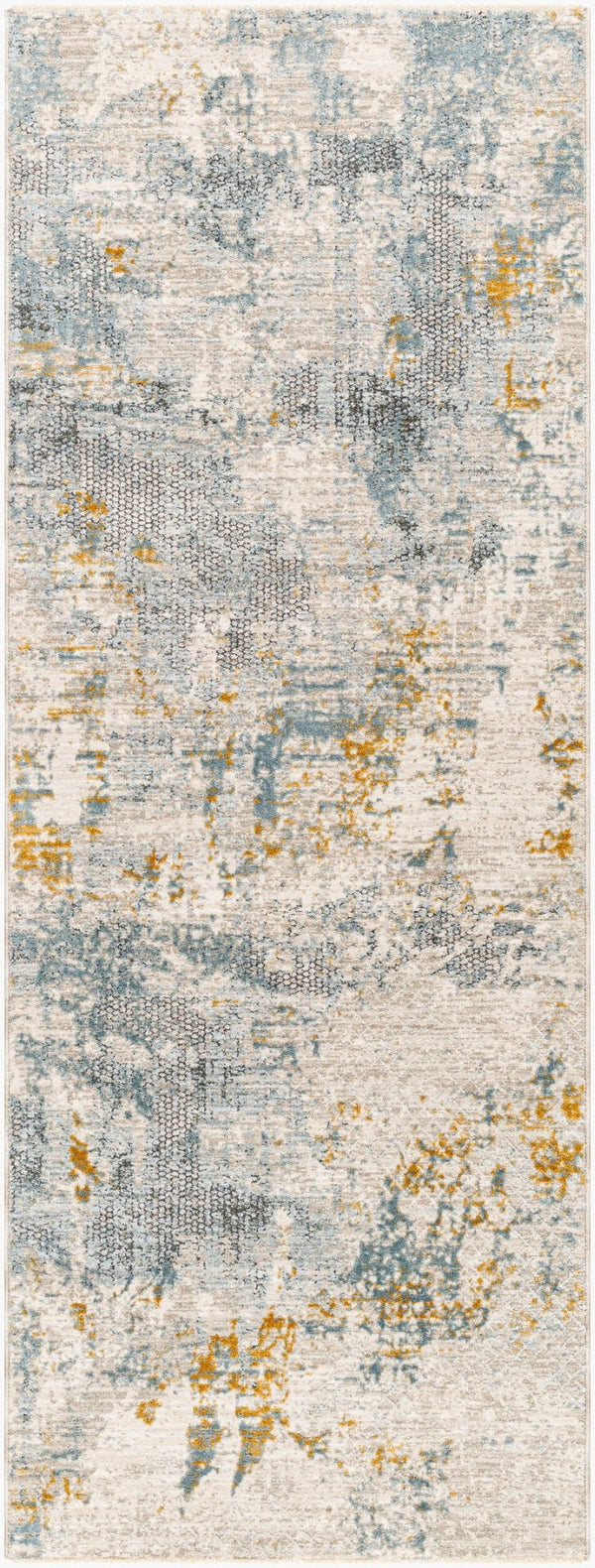 Livabliss Dresden Geometric Machine Woven Polyester Area Rug for Living Room or Bedroom Taupe, White 2'7" x 10' DRE2300-2710