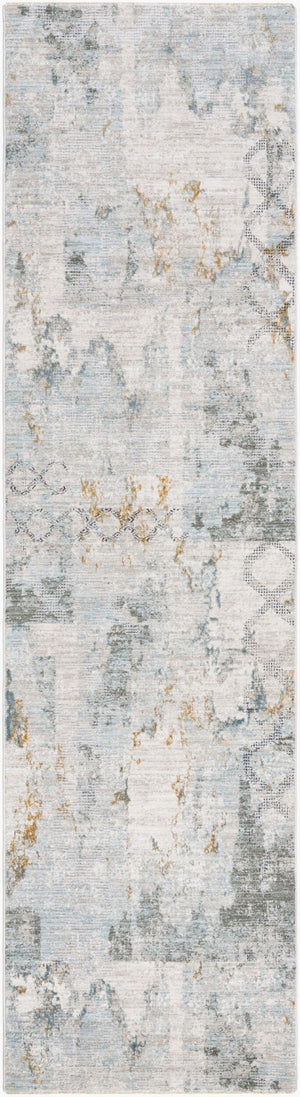 Livabliss Dresden Classic Fringe Area Rug Turkey Woven Polyester Pile for Living Dining Rooms Taupe, White 2'7" x 10' DRE2301-2710