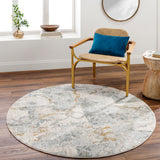 Dresden DRE-2301 7'10" x 7'10" Machine Woven Rug DRE2301-710RD Livabliss Surya