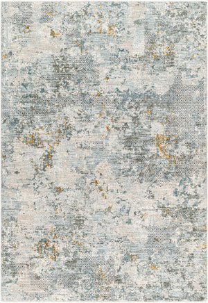 Livabliss Dresden Geometric Fringe Area Rug Turkish Machine Woven Polyester Living Room Floor Dusty Sage, Tau 12' x 15' DRE2302-1215
