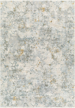 Livabliss Dresden Geometric Fringe Area Rug Turkish Machine Woven Polyester Living Room Floor Dusty Sage, Tau 6'7" x 9'6" DRE2302-6796