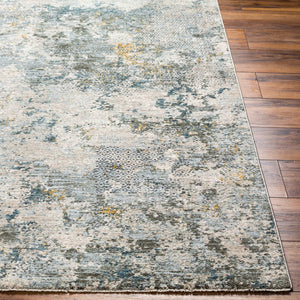 Livabliss Dresden Geometric Fringe Area Rug Turkish Machine Woven Polyester Living Room Floor Dusty Sage, Tau 2'7" x 7'3" DRE2302-2773