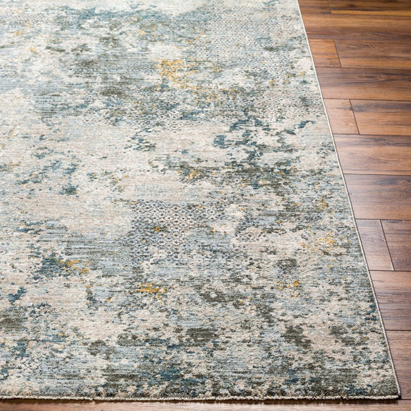 Livabliss Dresden Geometric Fringe Area Rug Turkish Machine Woven Polyester Living Room Floor Dusty Sage, Tau 2'7" x 7'3" DRE2302-2773