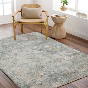 Livabliss Dresden Geometric Fringe Area Rug Turkish Machine Woven Polyester Living Room Floor Dusty Sage, Tau 12' x 15' DRE2302-1215