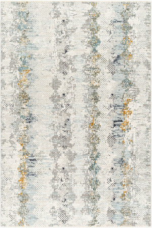 Livabliss Dresden Polyester Area Rug Machine Woven in Turkey for Large Living and Dining Spaces White, Taupe 9' x 12'2" DRE2303-9122