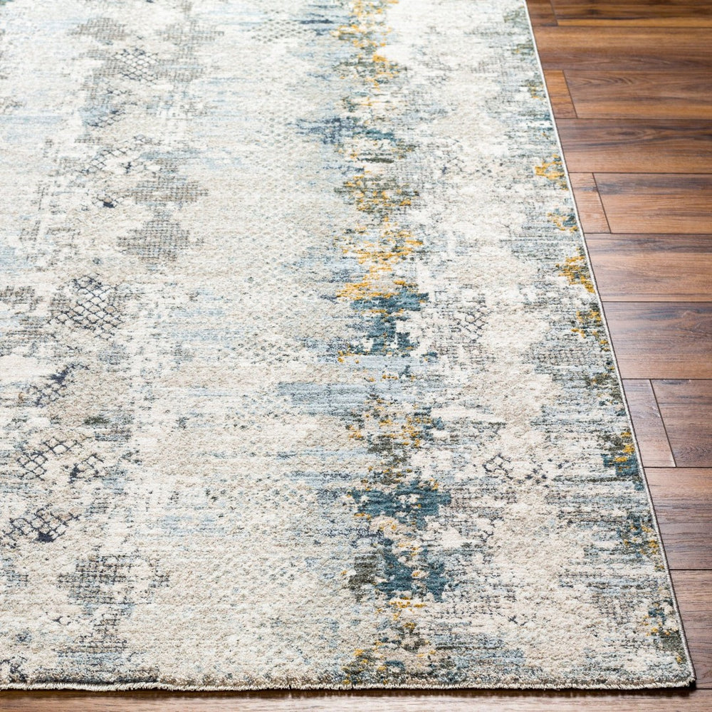 Livabliss Dresden Polyester Area Rug Machine Woven in Turkey for Large Living and Dining Spaces White, Taupe 9' x 12'2" DRE2303-9122