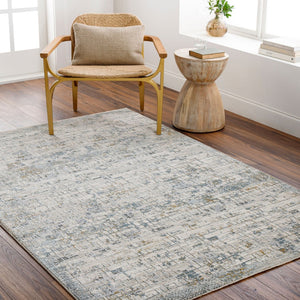 Livabliss Dresden Geometric Turkish Polyester Area Rug with Fringe for Living and Dining Rooms Taupe, White 9' x 12'2" DRE2304-9122