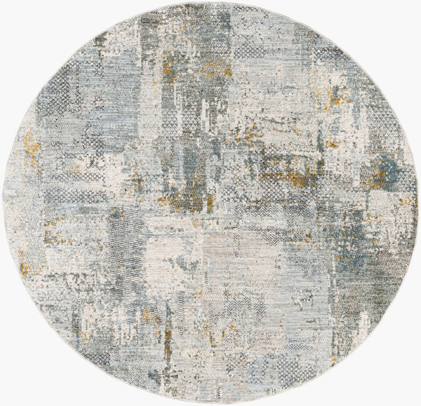 Livabliss Dresden Large Polyester Area Rug Woven in Turkey with Fringe Border for Living Rooms Dusty Sage, Tau 7'10" x 7'10" DRE2305-710RD