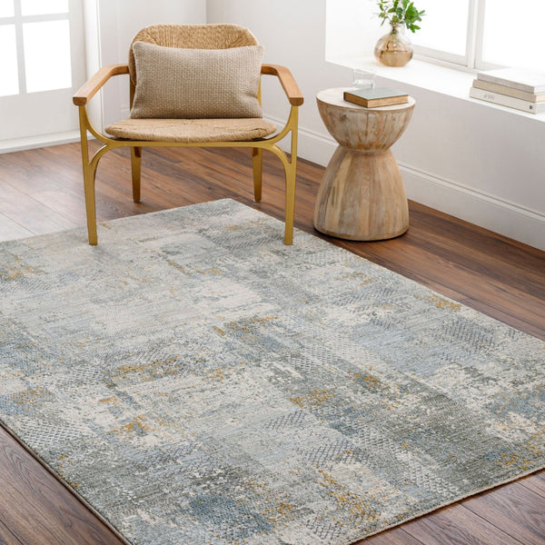 Livabliss Dresden Large Polyester Area Rug Woven in Turkey with Fringe Border for Living Rooms Dusty Sage, Tau 7'10" x 10'2" DRE2305-710103