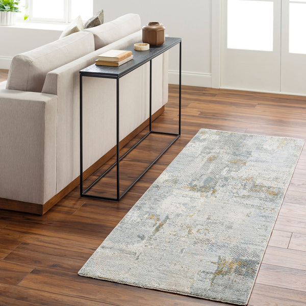 Livabliss Dresden Large Polyester Area Rug Woven in Turkey with Fringe Border for Living Rooms Dusty Sage, Tau 2'7" x 10' DRE2305-2710