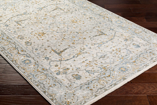 Livabliss Dresden Traditional Turkish Machine Woven Polyester Area Rug for Living Room Taupe, White 7'10" x 10'2" DRE2309-710103