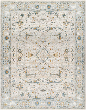 Livabliss Dresden Traditional Turkish Machine Woven Polyester Area Rug for Living Room Taupe, White 7'10" x 10'2" DRE2309-710103
