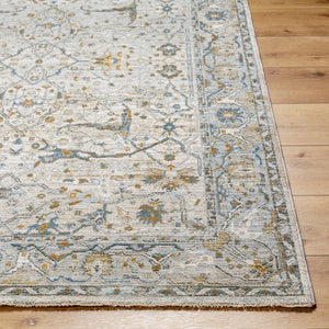 Livabliss Dresden Traditional Turkish Machine Woven Polyester Area Rug for Living Room Taupe, White 7'10" x 10'2" DRE2309-710103