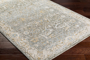 Livabliss Dresden Traditional Polyester Area Rug Machine Woven in Turkey for Living and Dining Rooms Dusty Sage, Tau 5' x 7'5" DRE2310-575