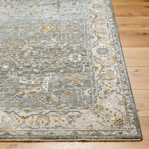 Livabliss Dresden Traditional Polyester Area Rug Machine Woven in Turkey for Living and Dining Rooms Dusty Sage, Tau 5' x 7'5" DRE2310-575