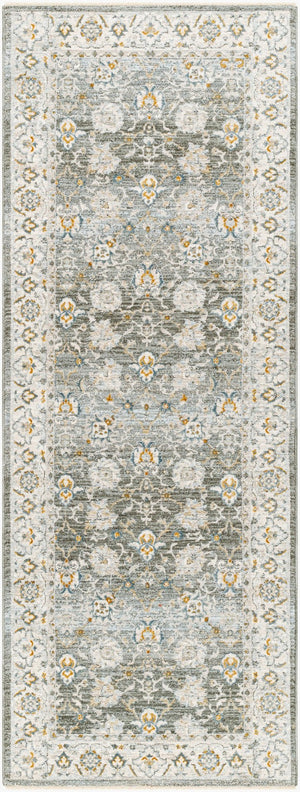 Livabliss Dresden Traditional Medallion Polyester Area Rug Machine Woven in Turkey for Large Rooms Taupe, Dusty Sa 2'7" x 10' DRE2312-2710